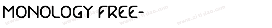 Monology Free字体转换